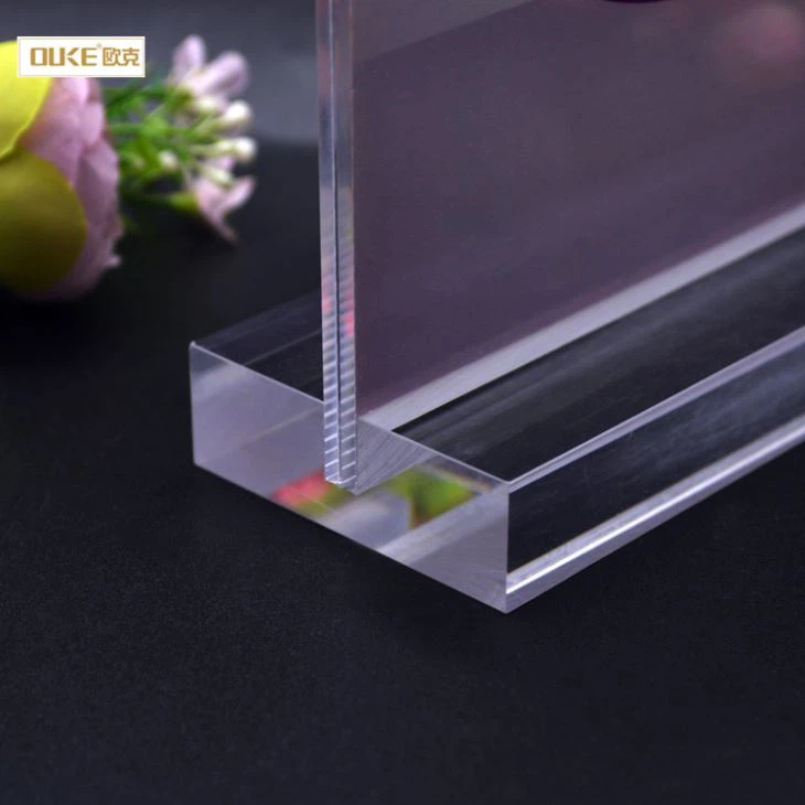 Manufacture Vertical T Shape Acrylic Sign Holder