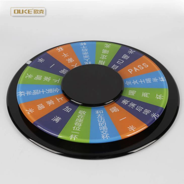 Round Large Plastic Acrylic Ktv Game Turntable