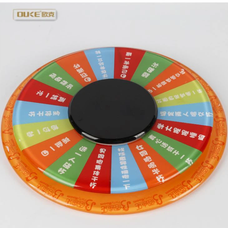 Round Large Plastic Acrylic Ktv Game Turntable